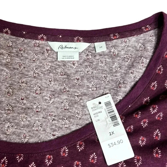 Reitmans tunic,women 2X . Linen cotton short sleeve,cold shoulder,tie,wrap top. - Picture 4 of 11